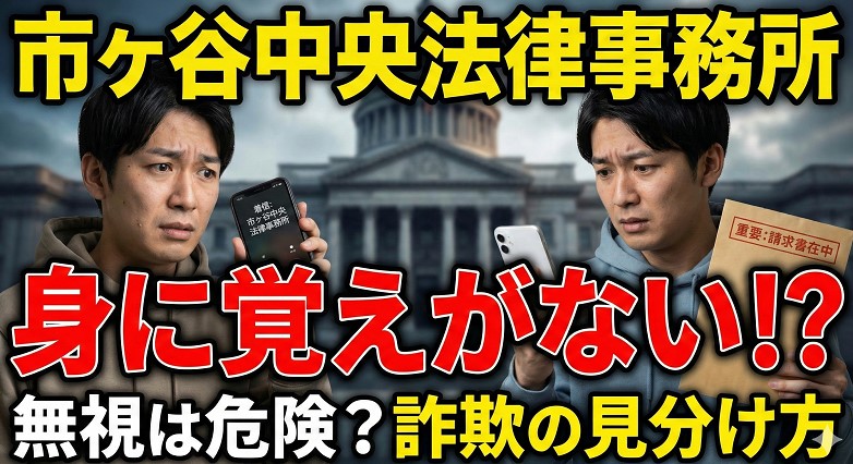 市ヶ谷中央法律事務所の正体と連絡が来る理由