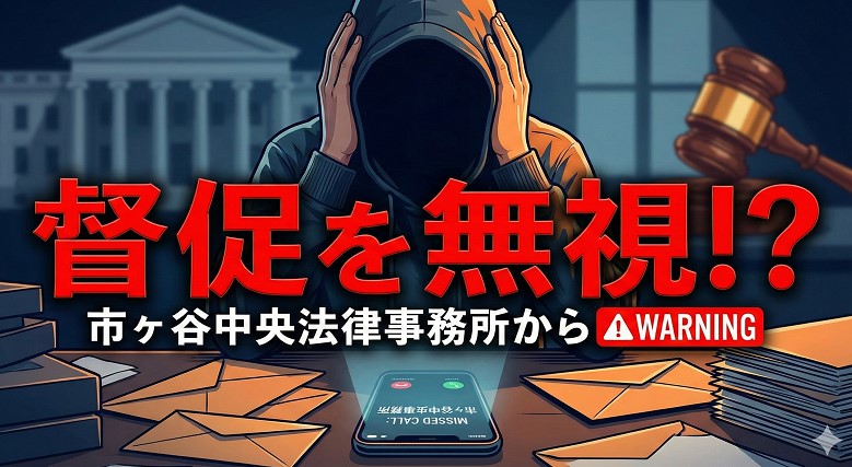 市ヶ谷中央法律事務所の督促を無視するリスク
