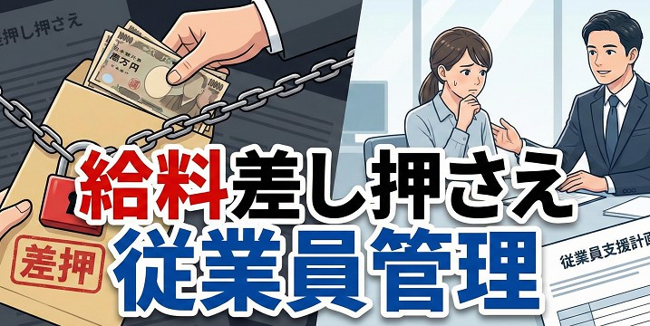 給料差し押さえ時の会社の対応と従業員管理