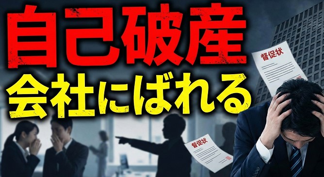 自己破産が会社にばれる確率と主な原因