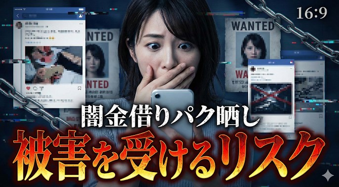 闇金の借りパクによる晒しの被害を受けるリスク