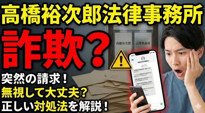 高橋裕次郎法律事務所からのショートメールは詐欺なのか