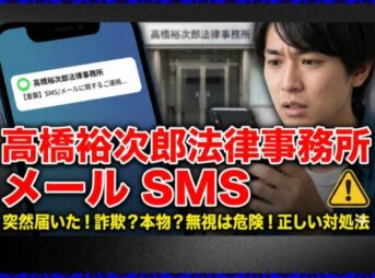高橋裕次郎法律事務所からショートメール？無視は危険な理由と対処法