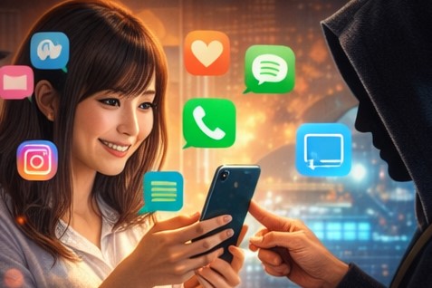 SNS型ロマンス詐欺の接触からLINE誘導の手口