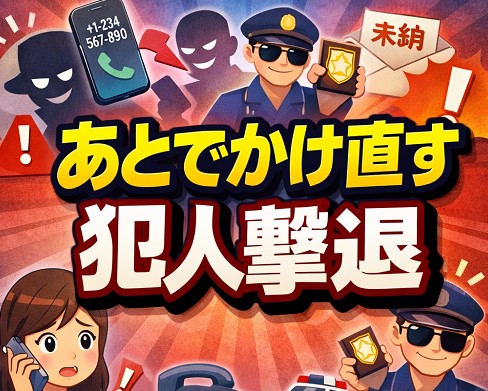 あとでかけ直す詐欺電話対策で巧妙な犯人を撃退する