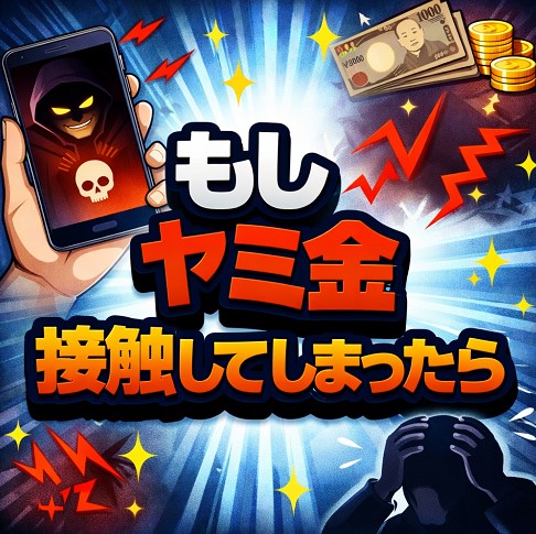 もしヤミ金に接触してしまったら