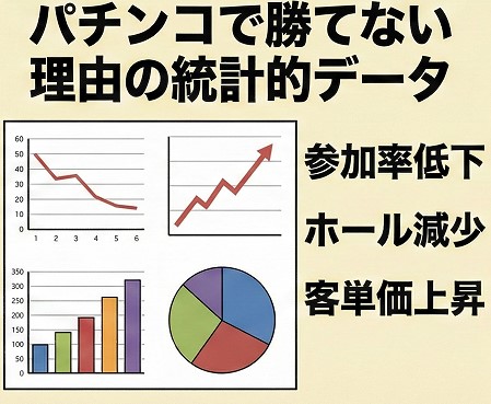 パチンコで勝てない理由の統計的データ
