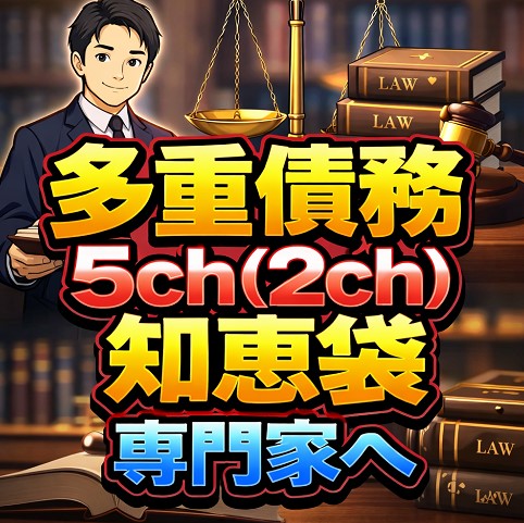 多重債務は5ch(2ch)や知恵袋より専門家へ