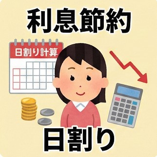 日割り計算による利息の抑え方