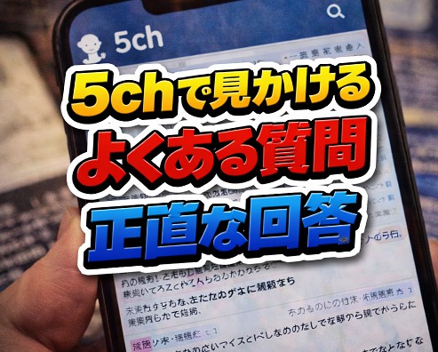 5chで見かけるよくある質問と正直な回答
