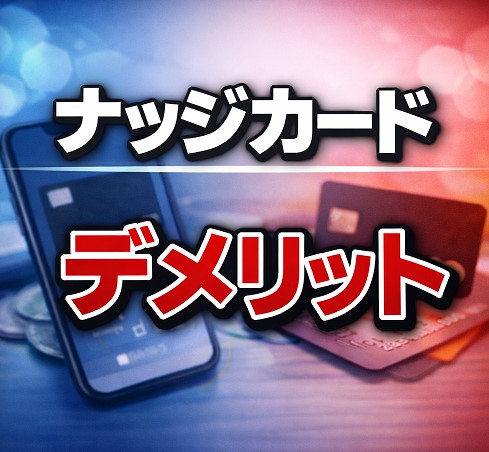 【正直に解説】ナッジカードの6大デメリット