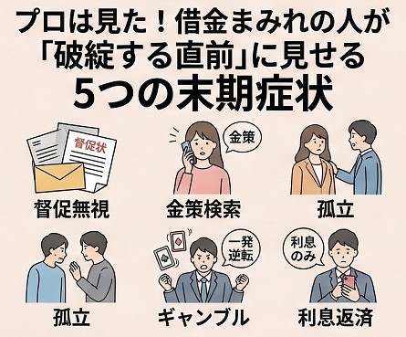 プロは見た！借金まみれの人が「破綻する直前」に見せる5つの末期症状