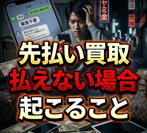 先払い買取で払えない場合に起こること