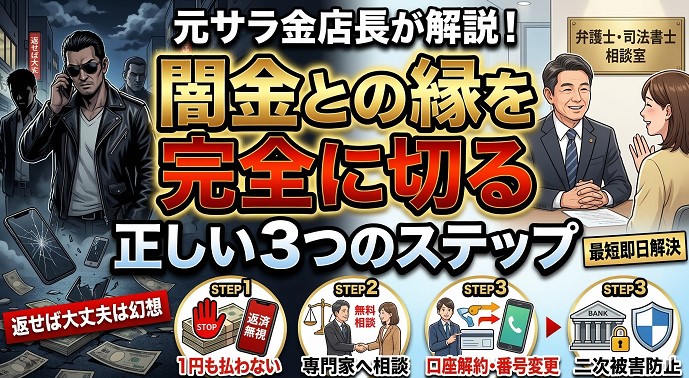闇金との縁を完全に切るための「正しい3つのステップ」
