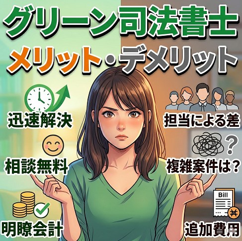 グリーン司法書士法人のメリットデメリット