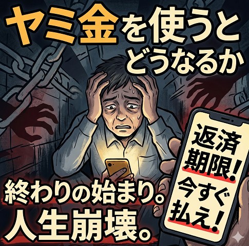 ヤミ金を使うとどうなるか、本当のこと