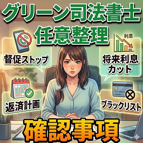 任意整理を検討する際の重要確認事項