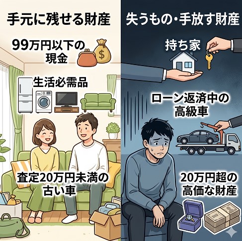 手元に残せる財産と失うもの