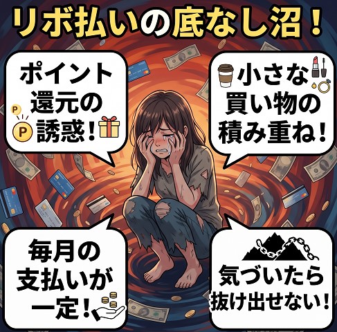 リボ払いに陥る典型的なパターン