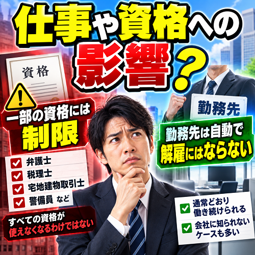 仕事や資格への影響