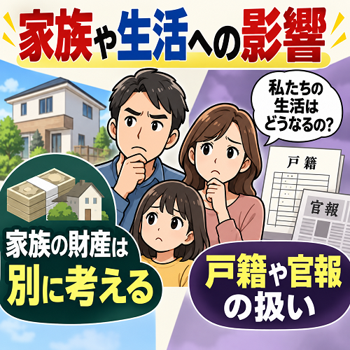家族や生活への影響