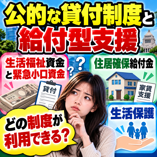 公的な貸付制度と給付型支援